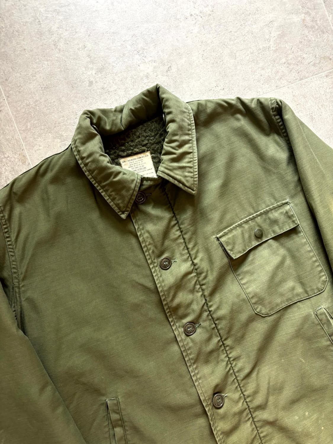 60's 미 해군 A-2 덱 자켓 L(105) 상품이미지2