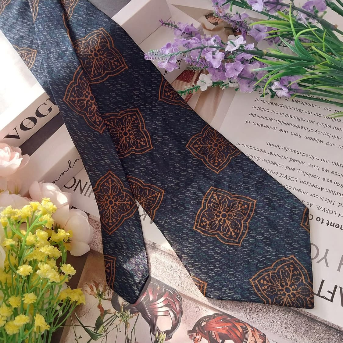 리버티 오브런던 실크 다크그린 넥타이 10.2cm A+~A등급 K1316 상품이미지2