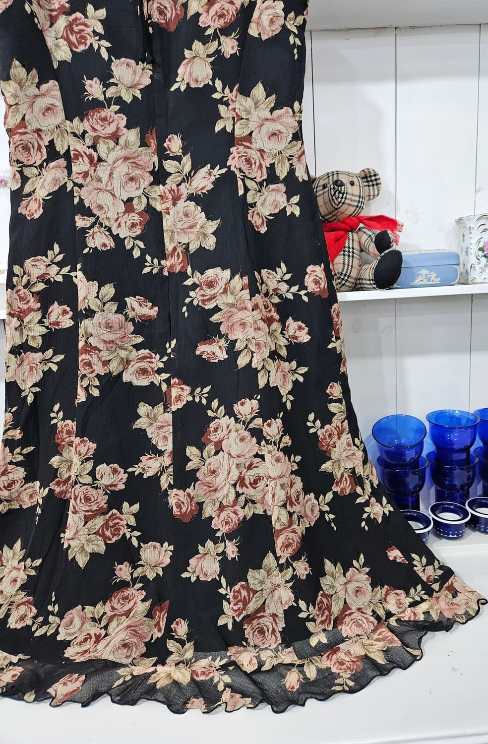 LEST ROSE 로즈 쉬폰 끈원피스 빈티지 상품이미지6