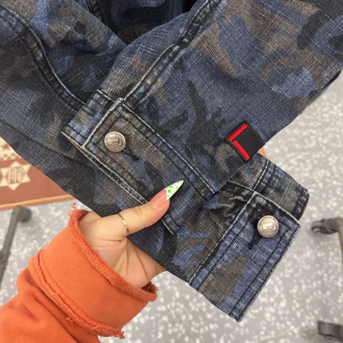 푸부 스트릿 힙합 밀리터리 카모플라주 워크 자켓 100 C08865 상품이미지9