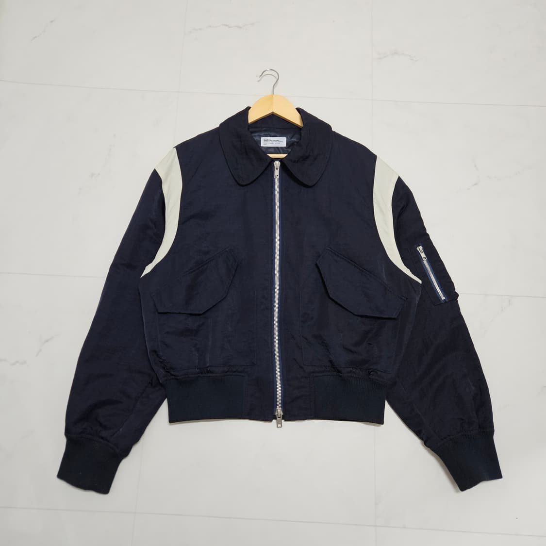 L 파르티멘토 컬러블록 플라이트 블루종 네이비 상품이미지2