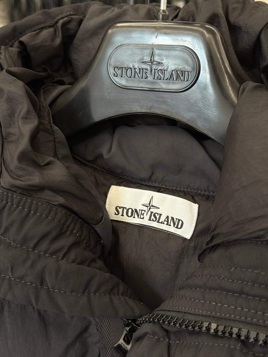 [M] 스톤아일랜드 크링클랩스 후드 롱패딩 상품이미지5
