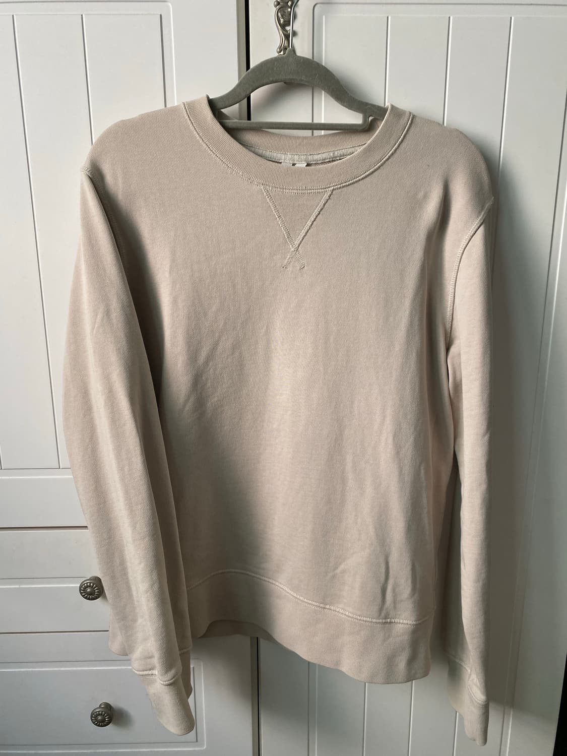 아르켓 베이지 맨투맨 XS 상품이미지1