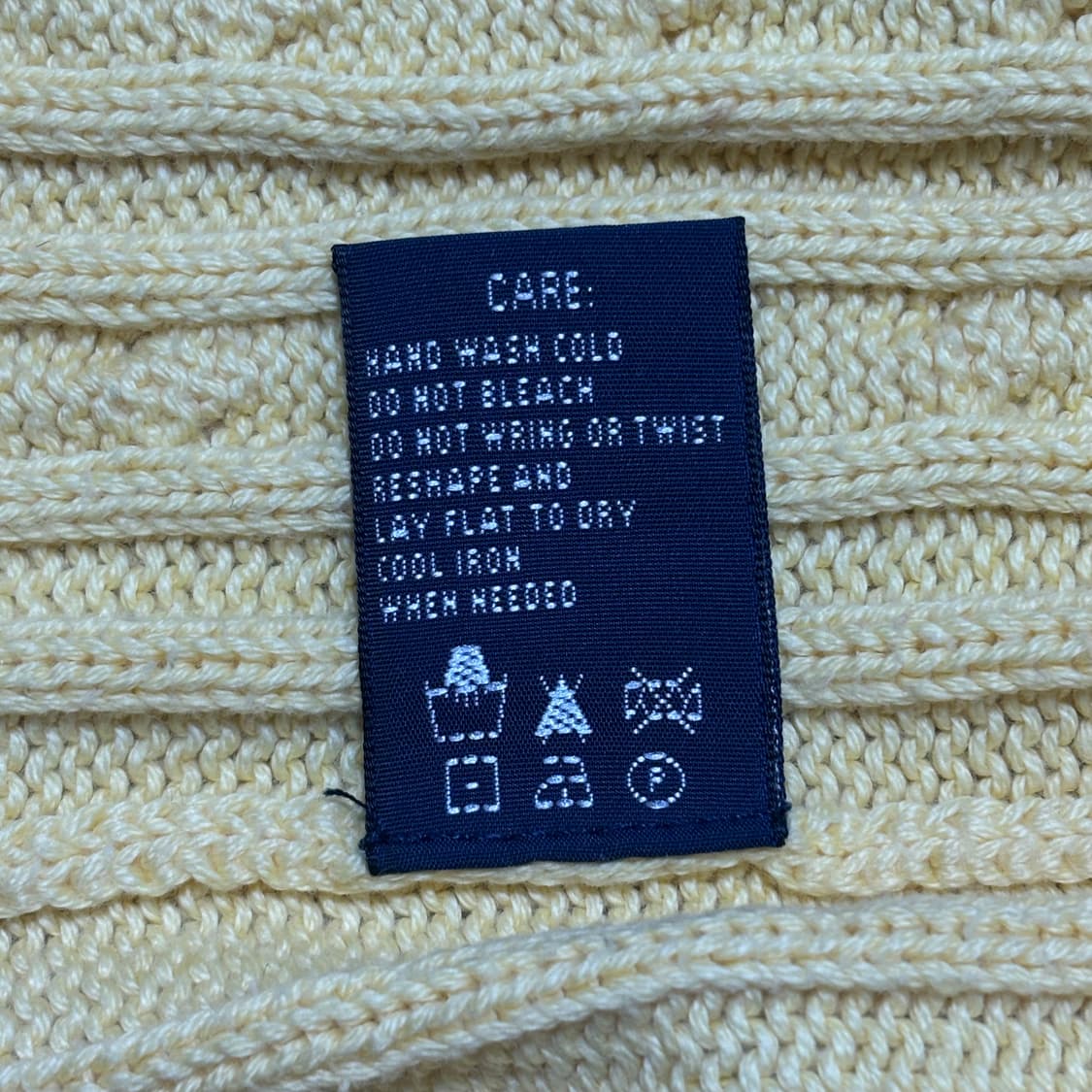 L 폴로랄프로렌 여성 옐로우 케이블 니트 상품이미지5