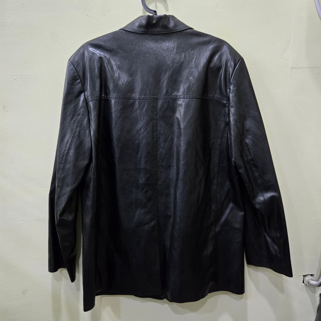 NOTIA 비건 레더 싱글 블레이저 상품이미지3