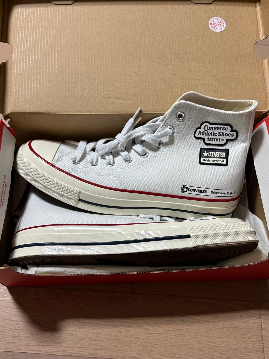 (새제품) 컨버스 척70 하이 클래식화이트 270 상품이미지2