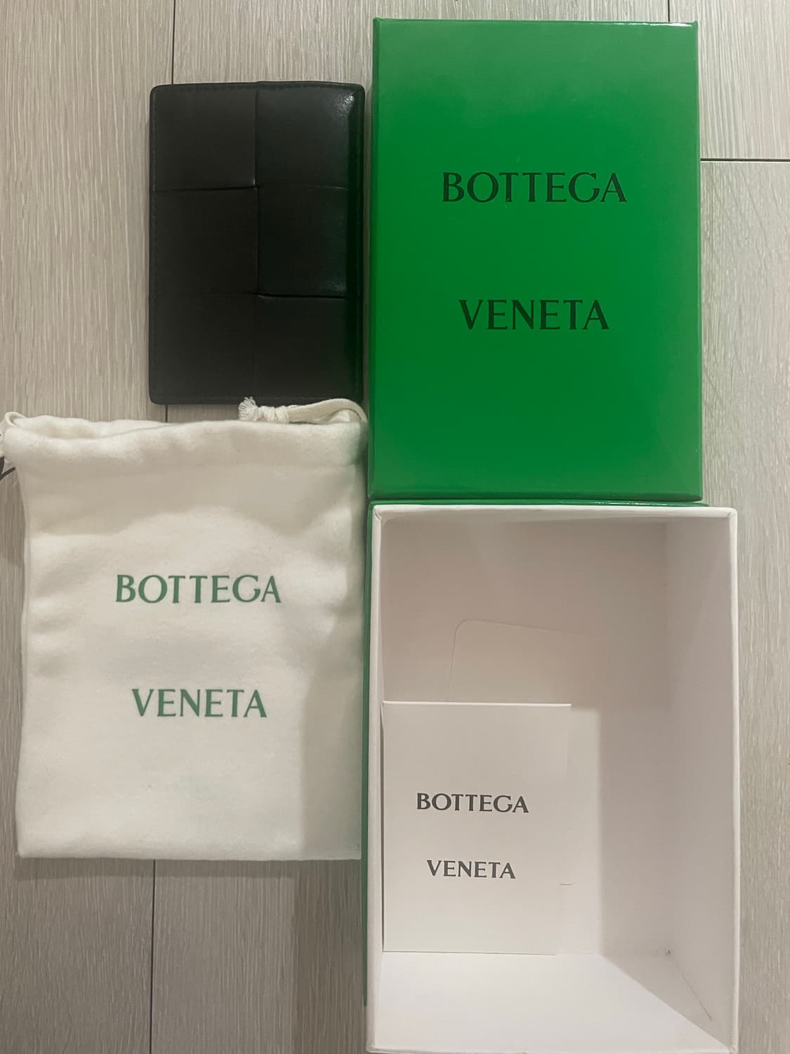 보태가 베네타 카드지갑 카프스킨 블랙 상품이미지1