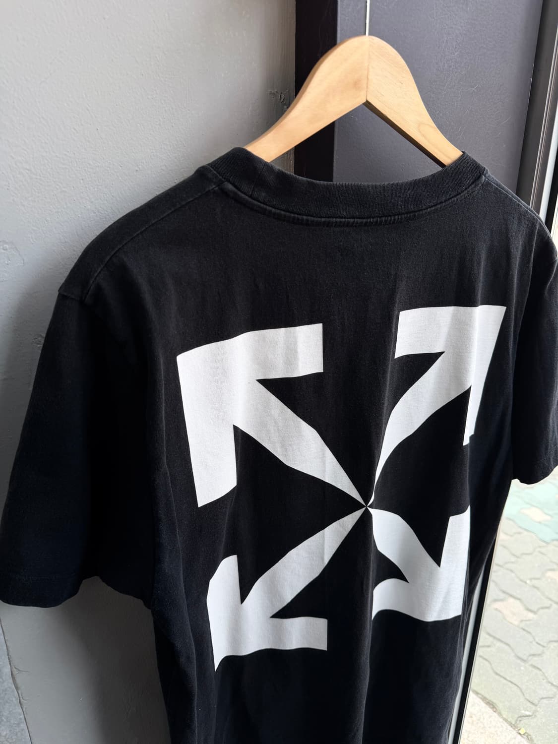 L/ 오프화이트 빈티지 모나리자 라운드 반팔 상품이미지7