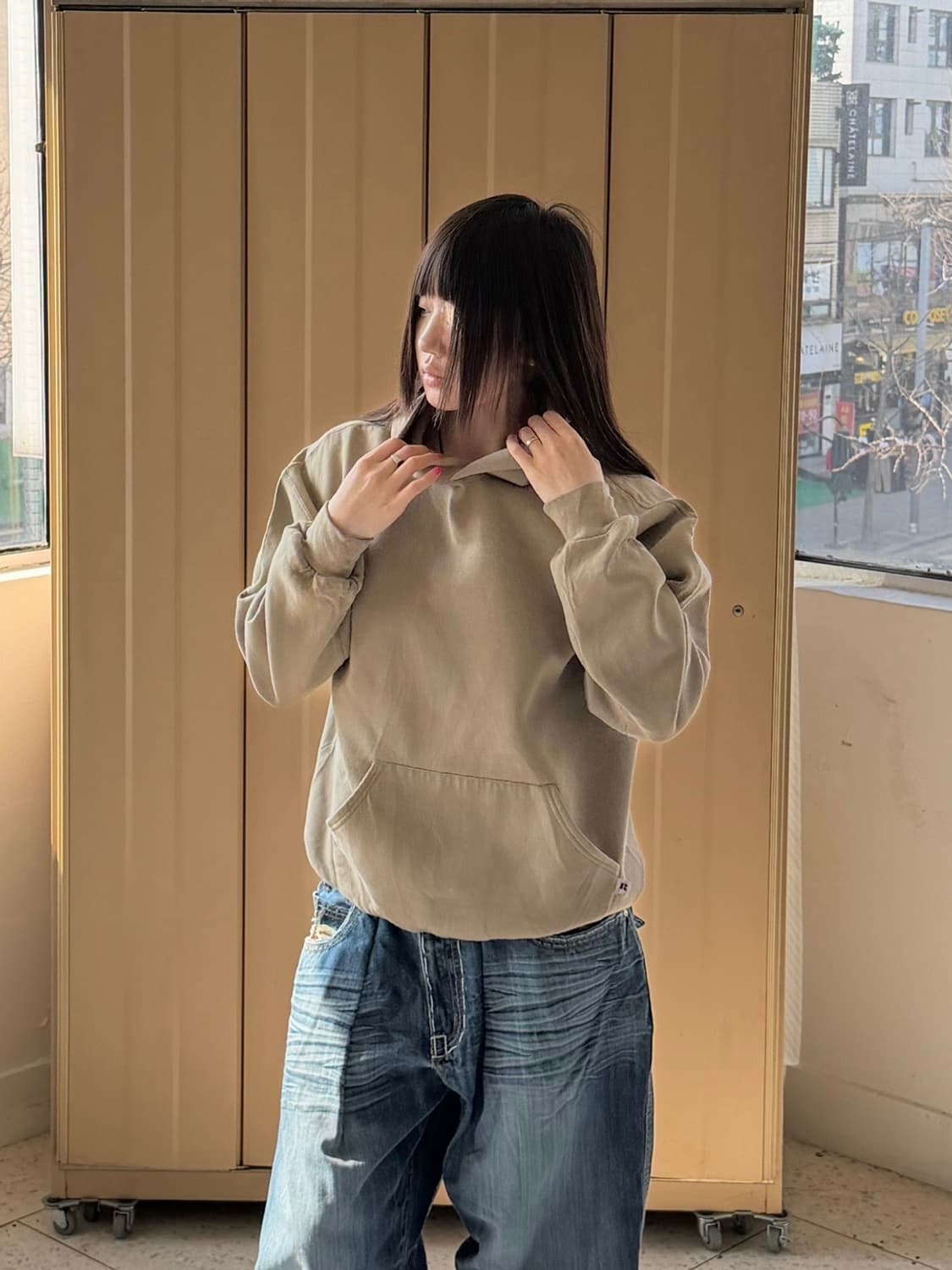 MADE IN USA 🇺🇸 90's 러셀 후드티 상품이미지1