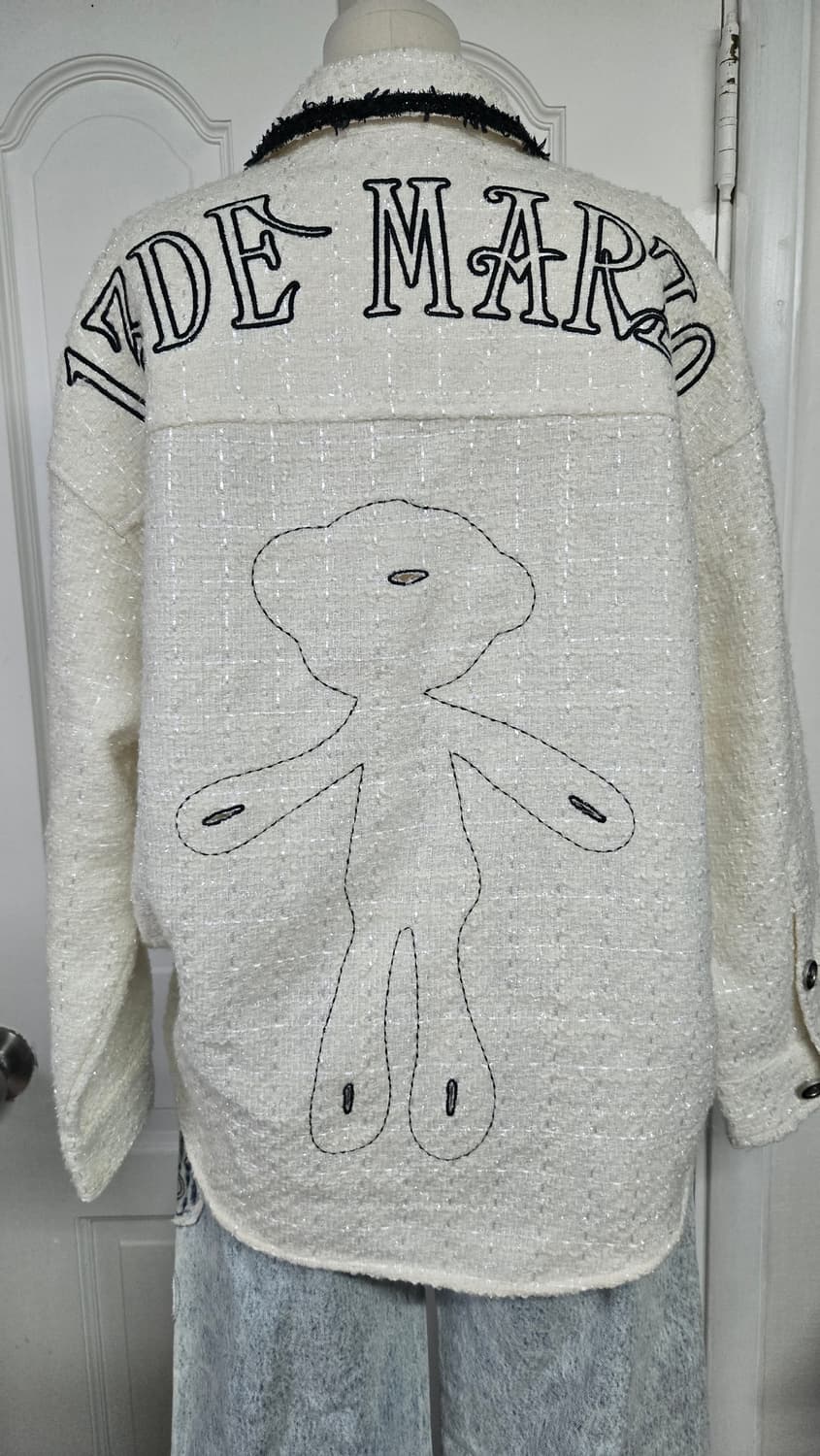 13DE MARZO 트위드 셔츠 데님팬츠 상품이미지3