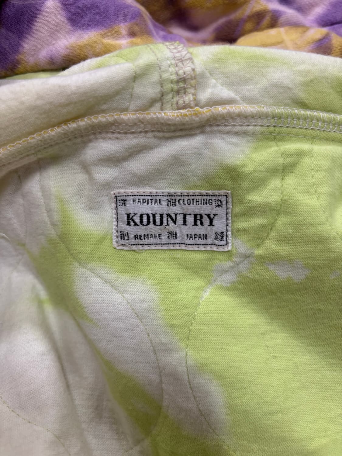 캐피탈 퀼티드 타이다이 후드집업 상품이미지5