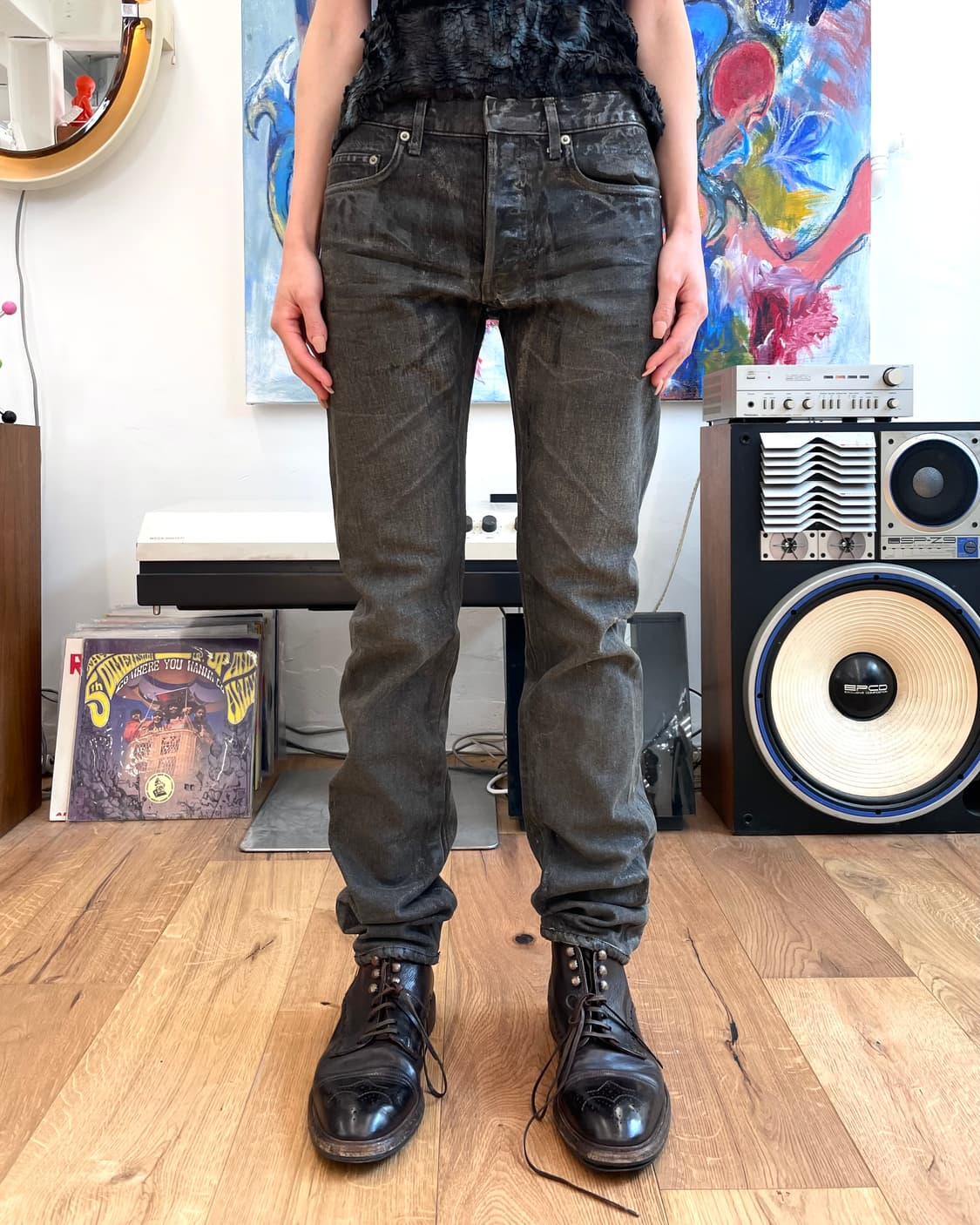 [275] 돌채앤가바나 브라운 레더 부츠 상품이미지3