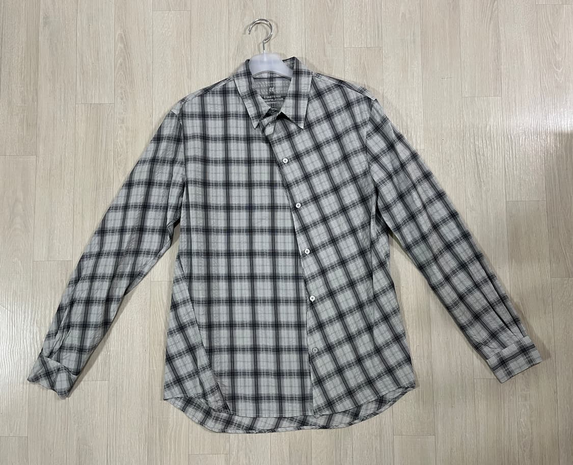 누마레 ee 커브드 체크 셔츠 상품이미지3