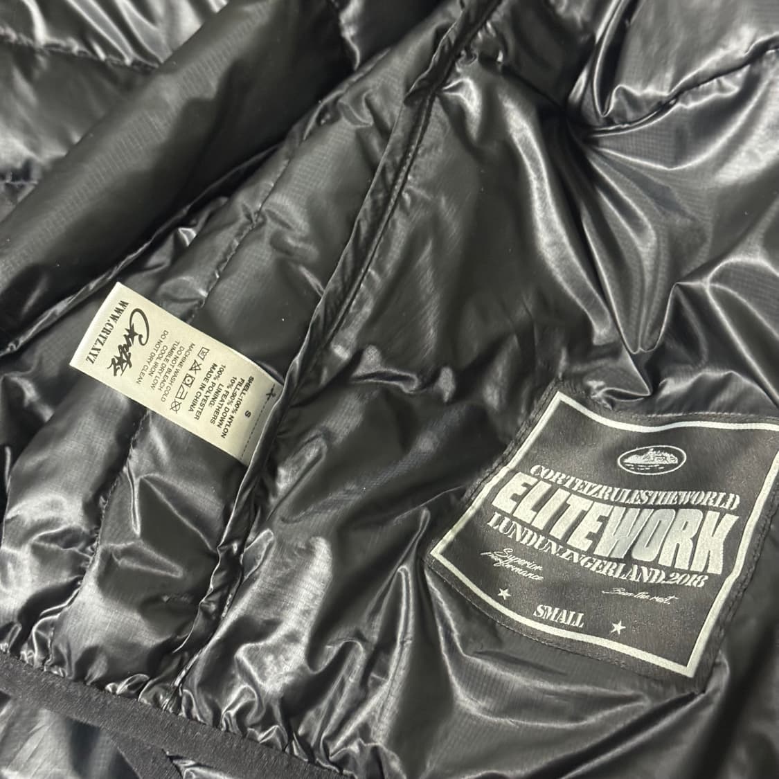 코르테이즈 엘리트워크 마이크로 경량 패딩 블랙 s 상품이미지2