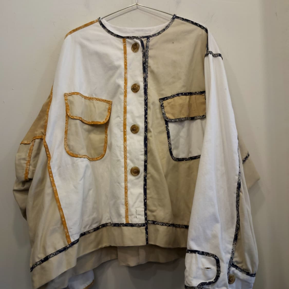빈티지 패치워크 셔츠 자켓 상품이미지2
