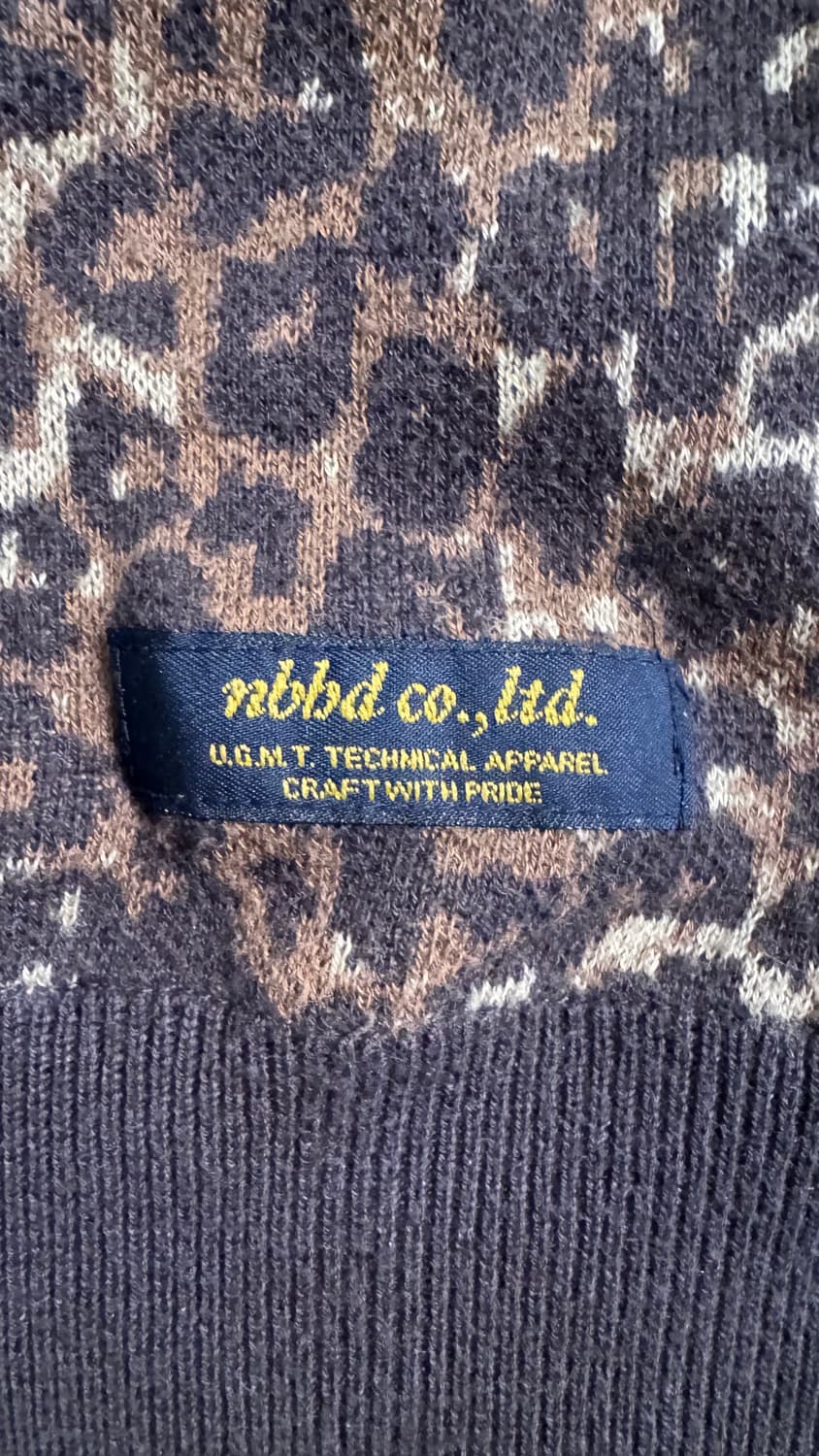 네이버후드 레오파드 니트 셔츠 상품이미지3