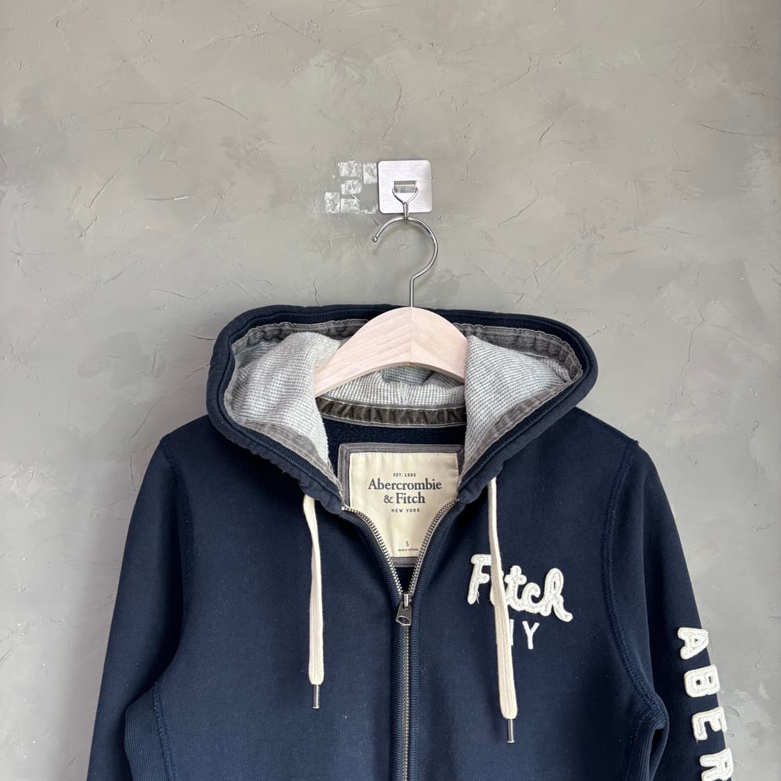 아베크롬비 후드집업 네이비 상품이미지2