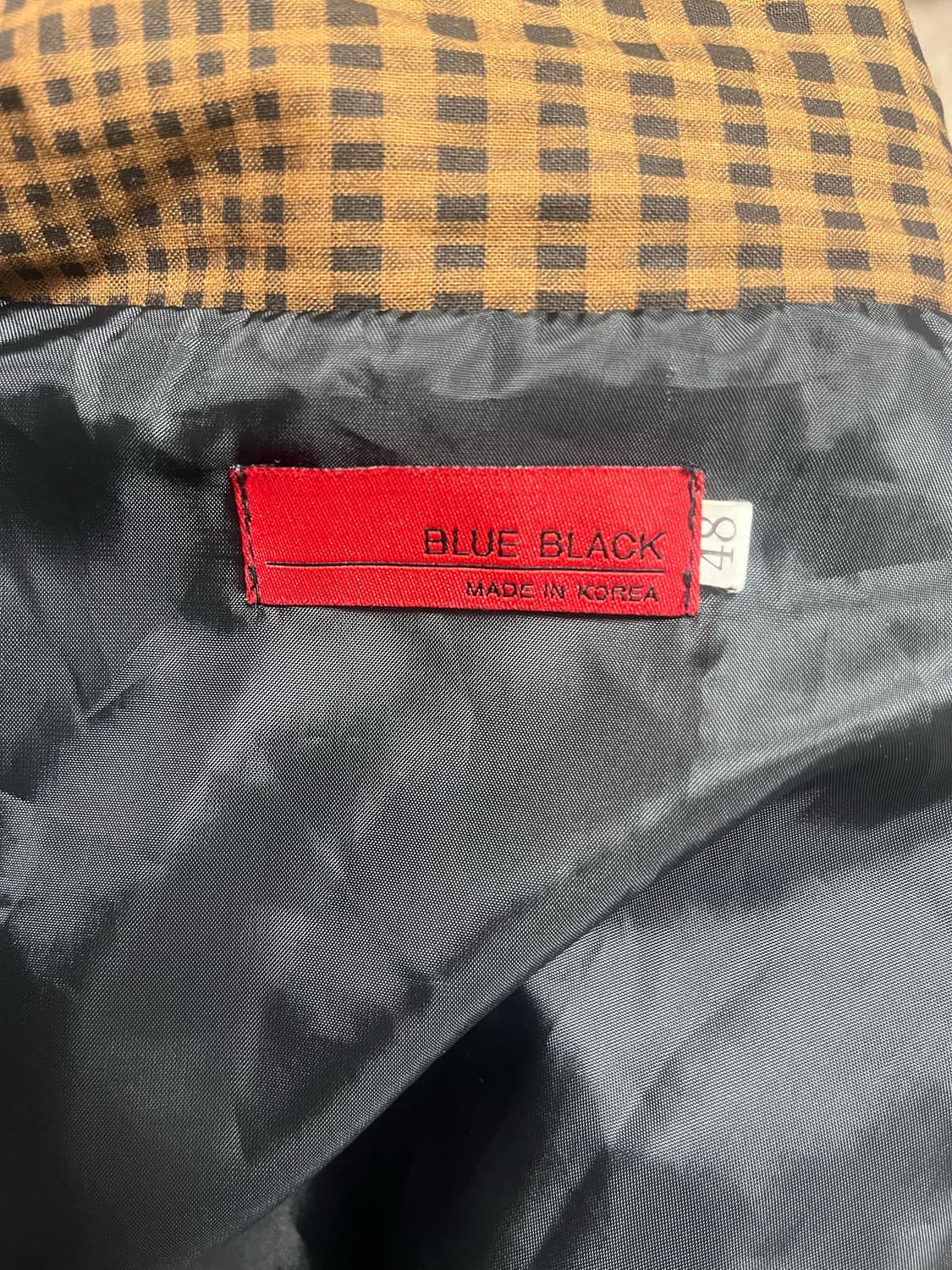 빈티지 체크 자켓 상품이미지3