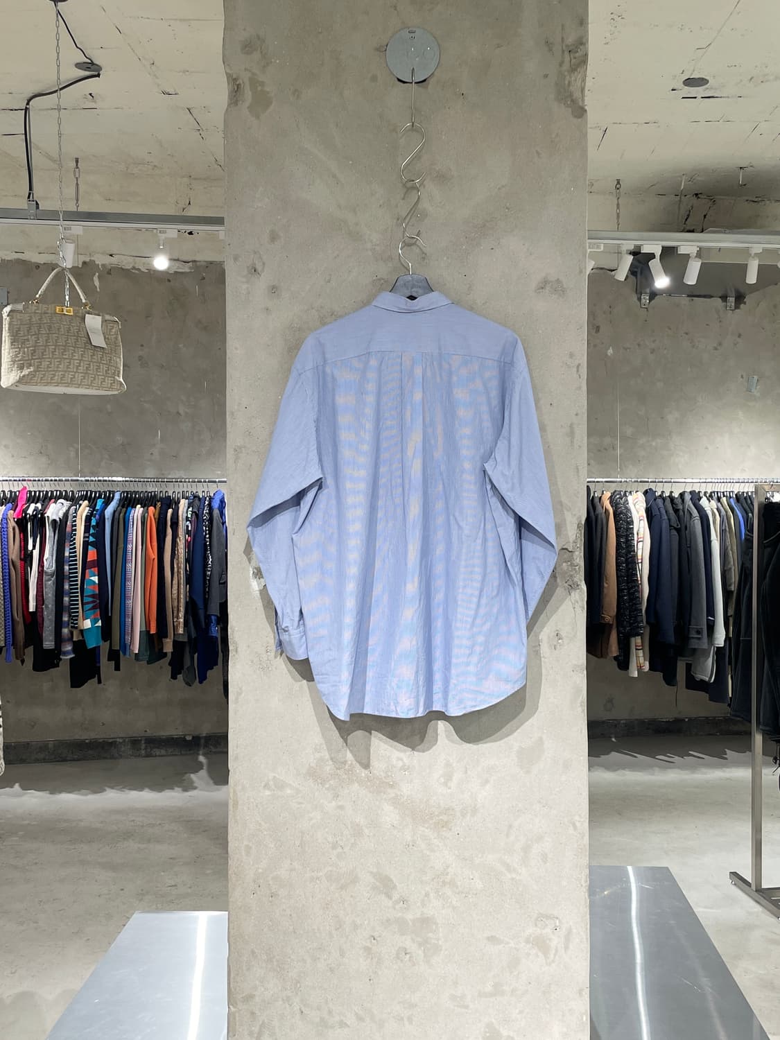 꼼데가르송 옴므 ad1994 블루 스트라이프 싱글 포켓 셔츠 상품이미지6