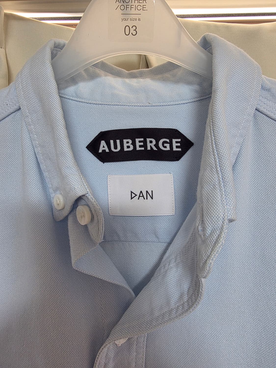 오베르쥬 auberge big brooks DAN 별주 셔츠 44사이즈 상품이미지4