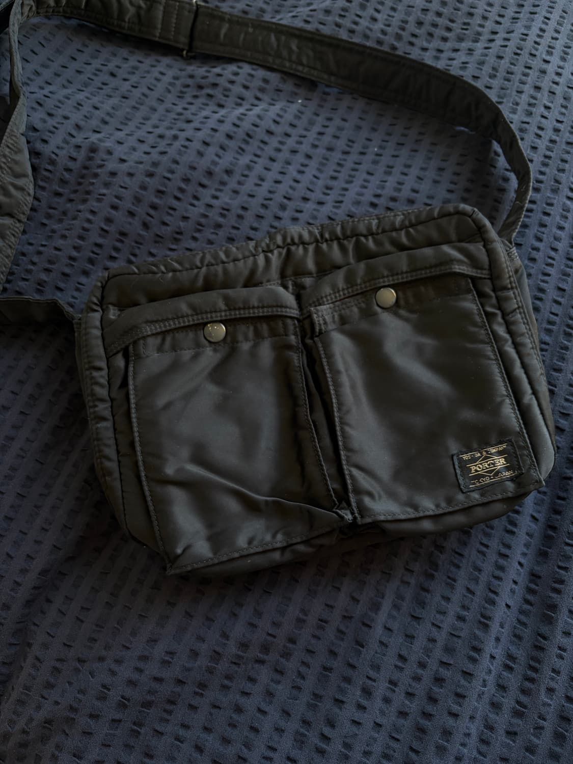 포터 탱커 숄더백L 블랙 상품이미지1