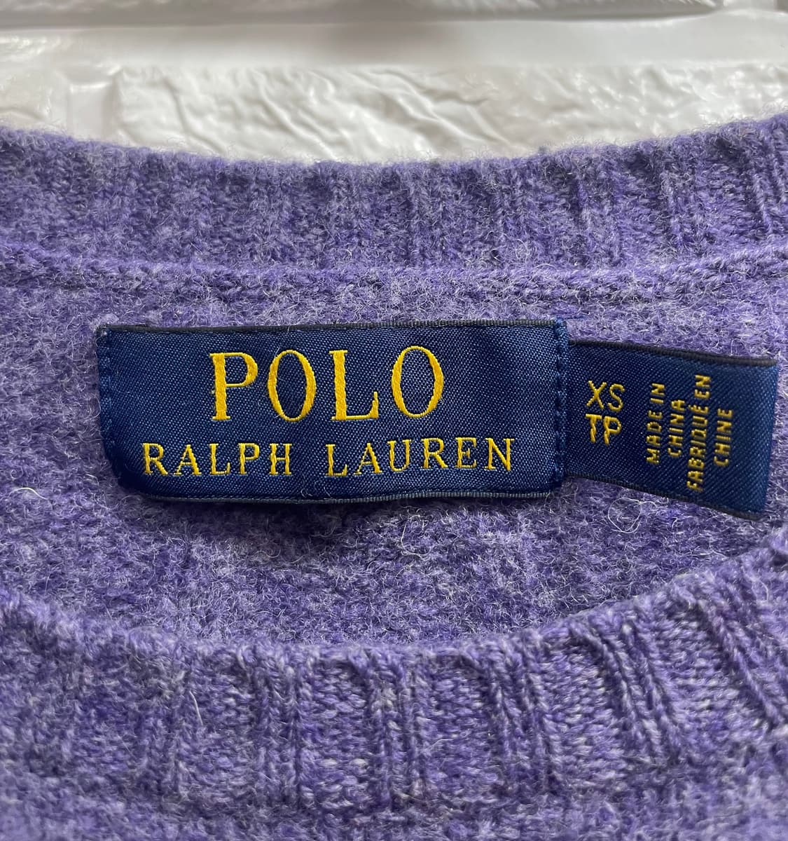 정품 폴로랄프로렌 케이블니트 XS 울100꽈배기니트:) 상품이미지3