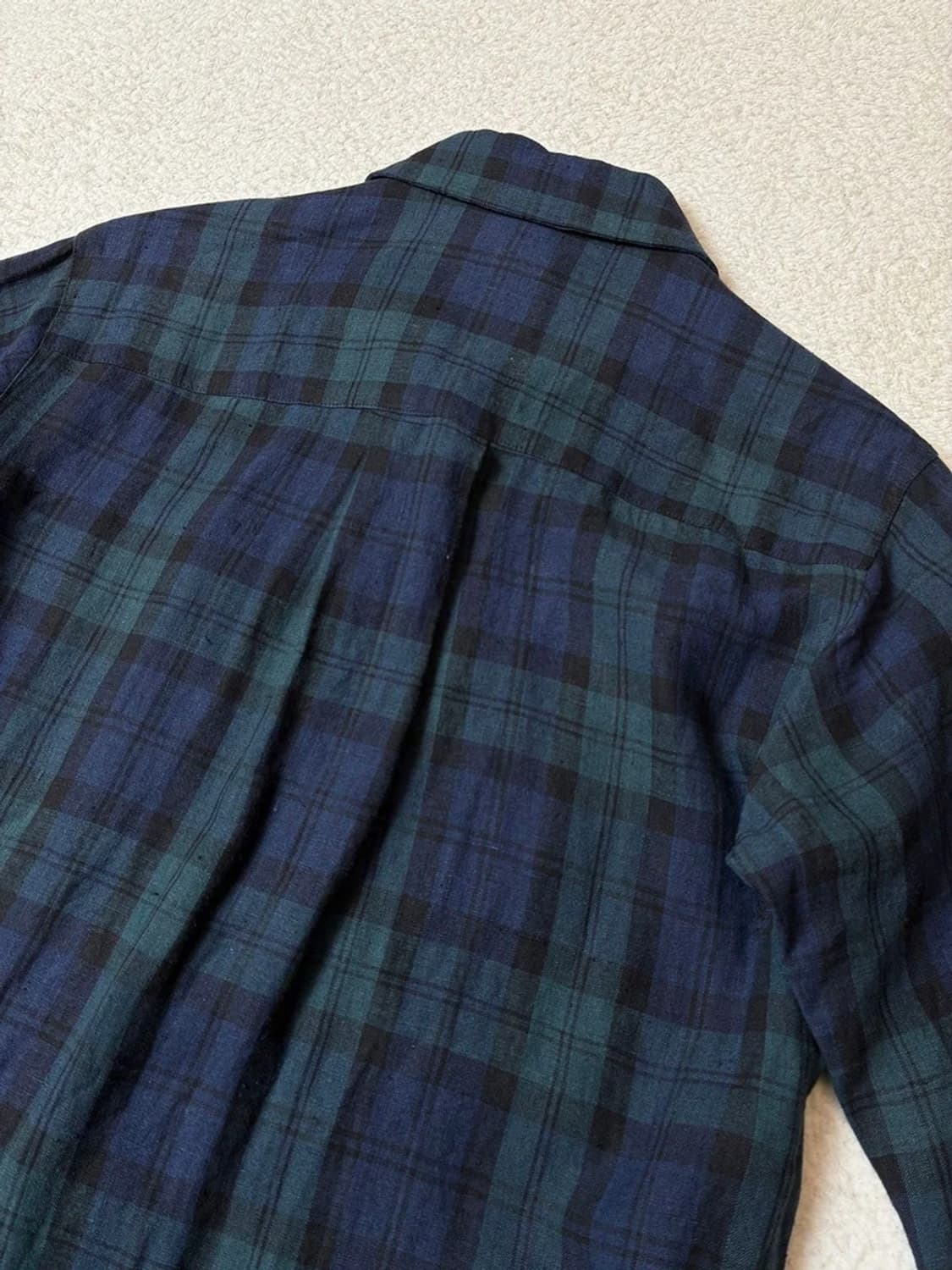 로렌 랄프로렌 100% 린넨 체크 롱 원피스 PN6993 상품이미지5