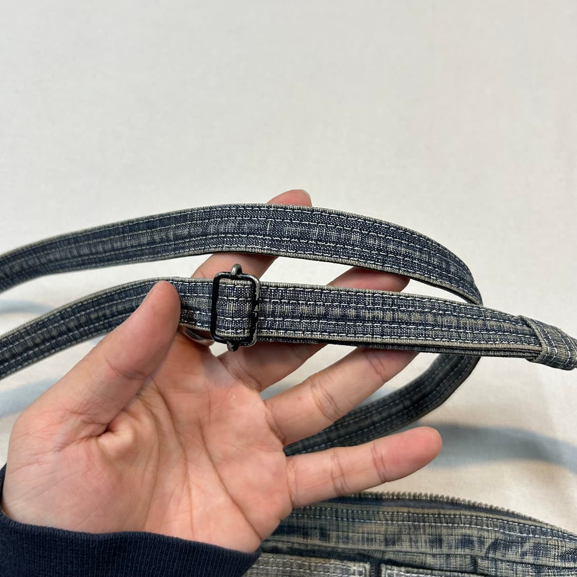 요시다 포터 온스 코튼 블루 데님 숄더백 크로스백 P03 상품이미지5