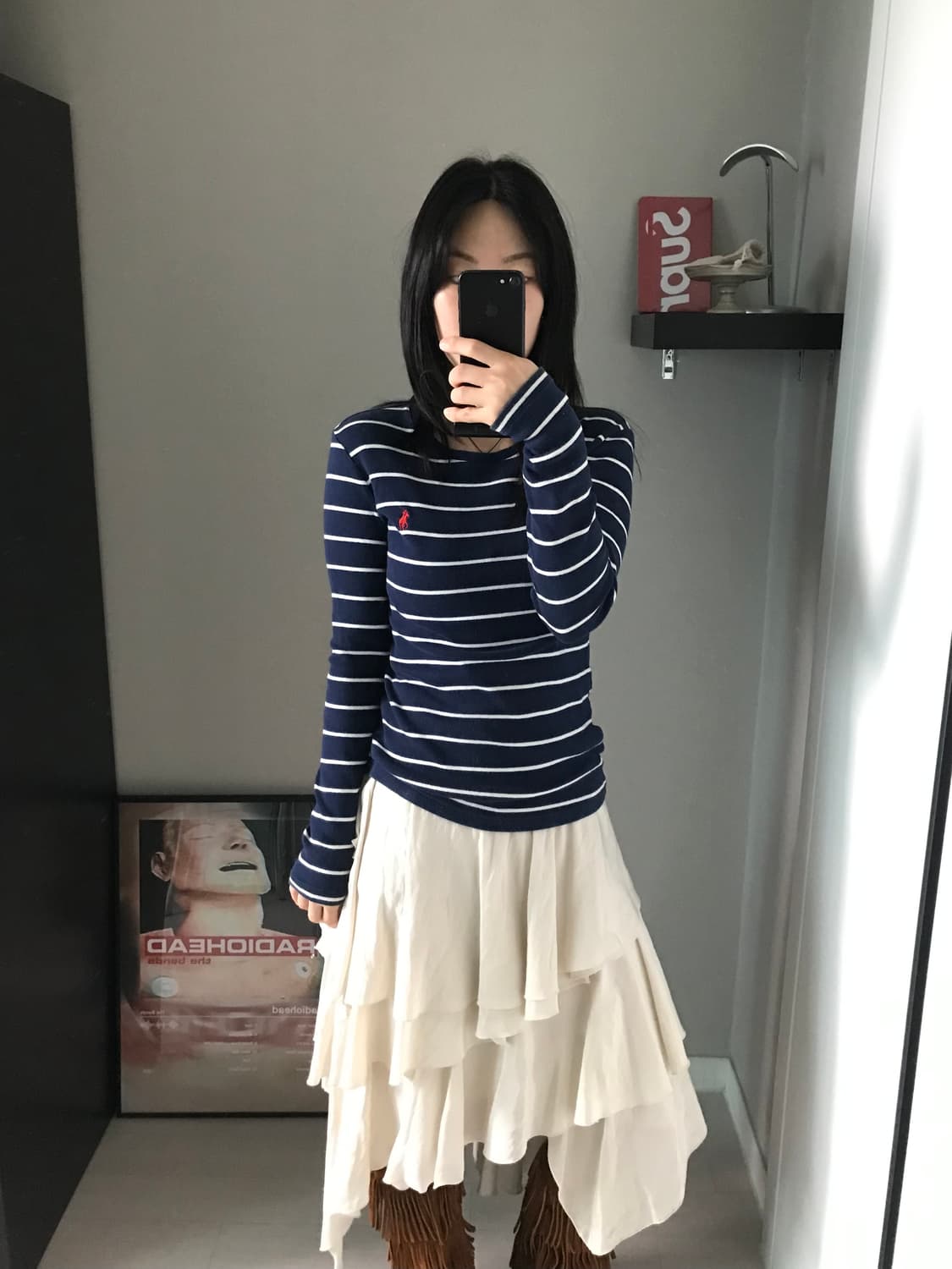 폴로 랄프로렌 포니로고 스트라이프 긴팔 롱슬리브티 상품이미지4