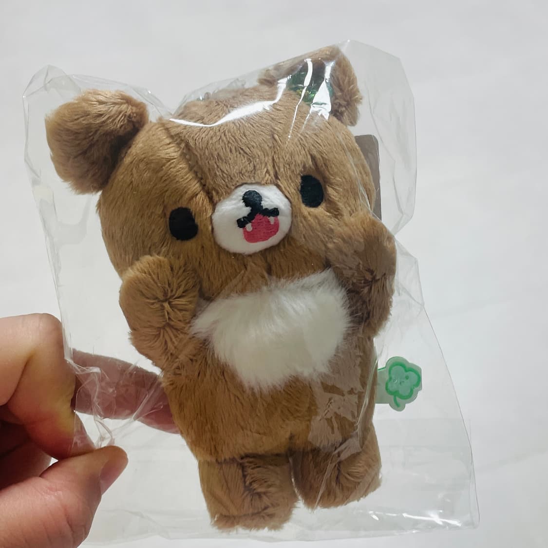 산엑스 차이로이코구마 클로버 마스코트 키링 상품이미지4