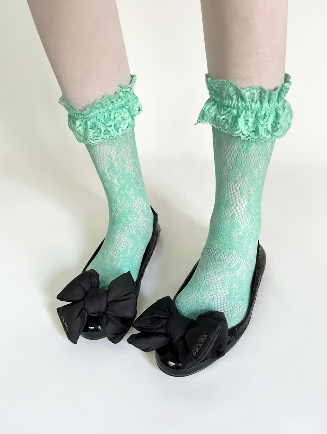 프라다 리본 플랫 슈즈 상품이미지5