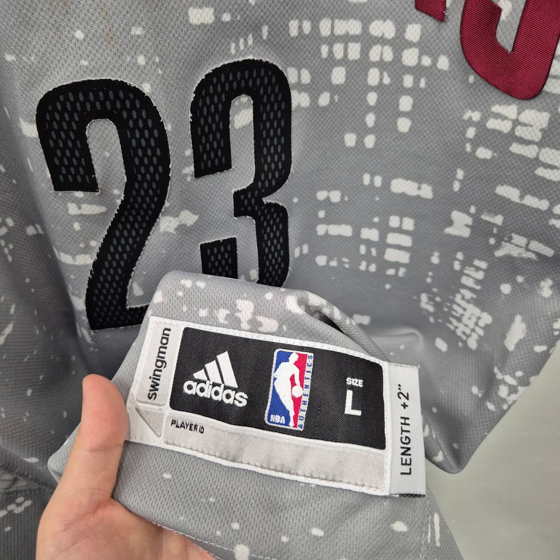 아디다스 NBA 르브론 시티라이츠 져지 황금사이즈 L 상품이미지2
