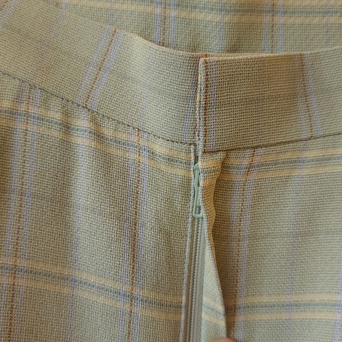 90s 닥스 잉글랜드 레몬 체크 스커트 상품이미지6