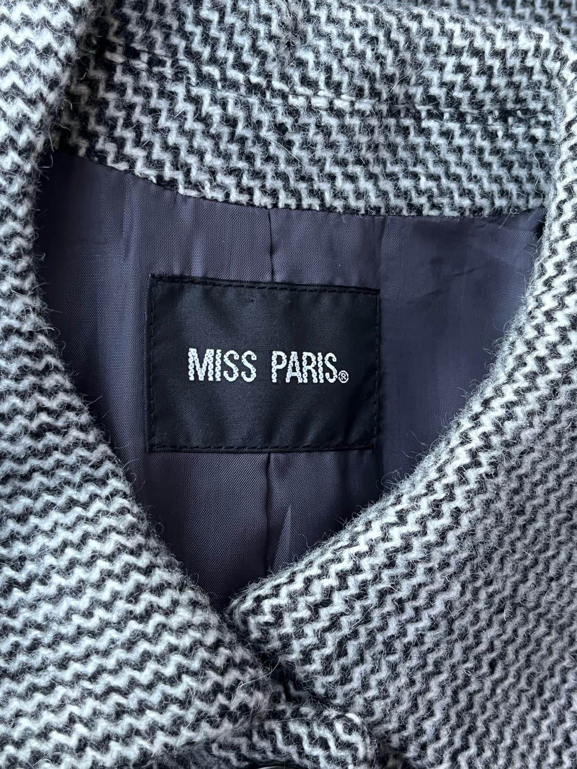 MISS PARIS 헤링본 울혼방 테일러드 코트  상품이미지6