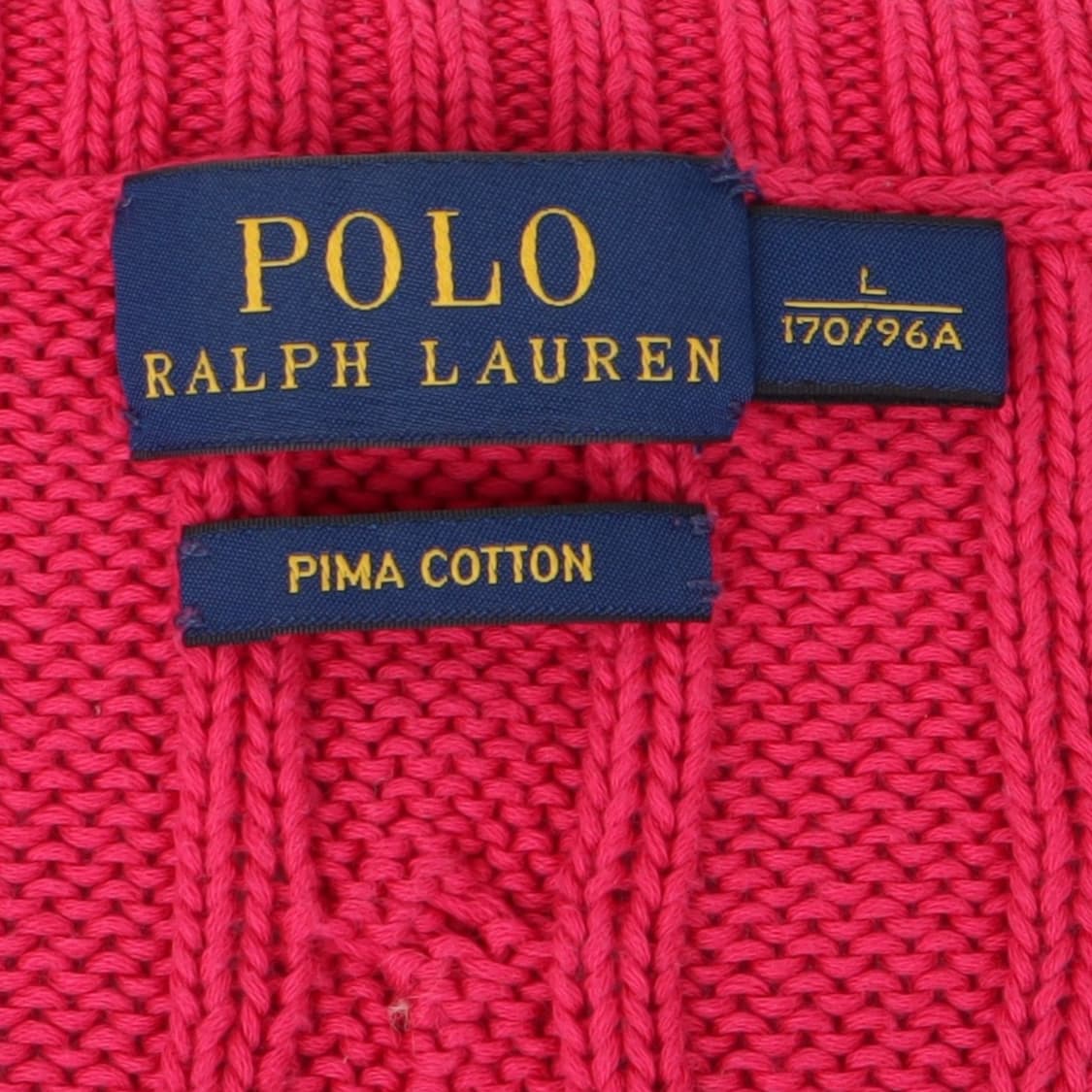 폴로 랄프로렌 핑크 케이블 오버핏 브이넥 니트 상품이미지8
