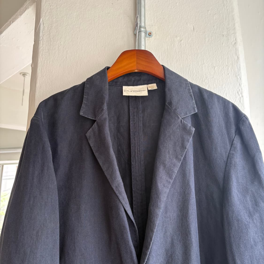 PURE DKNY 네이비 리넨 블레이져 상품이미지2