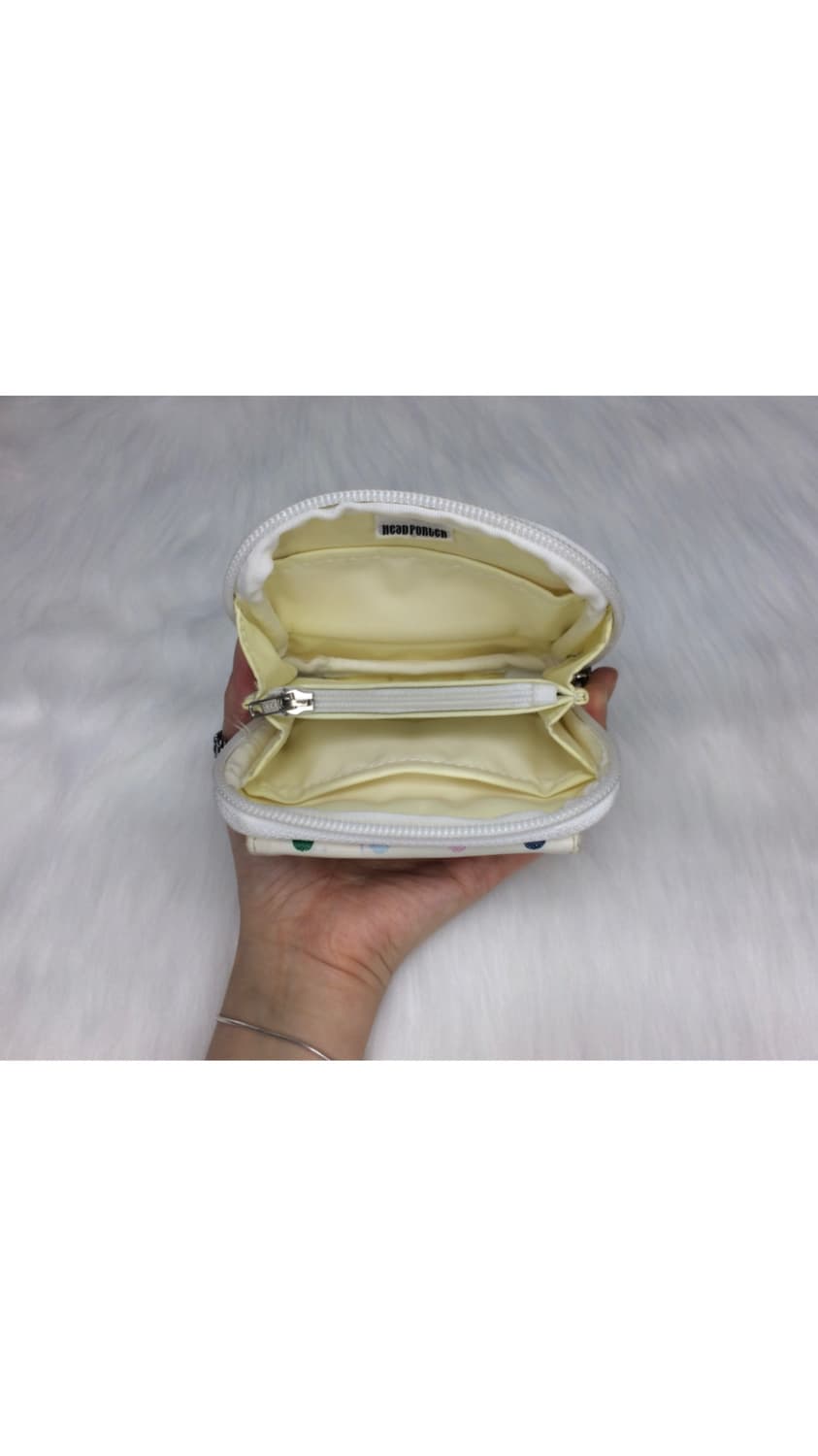 porter 화이트 컬러풀 도트 땡땡이 지갑 상품이미지7