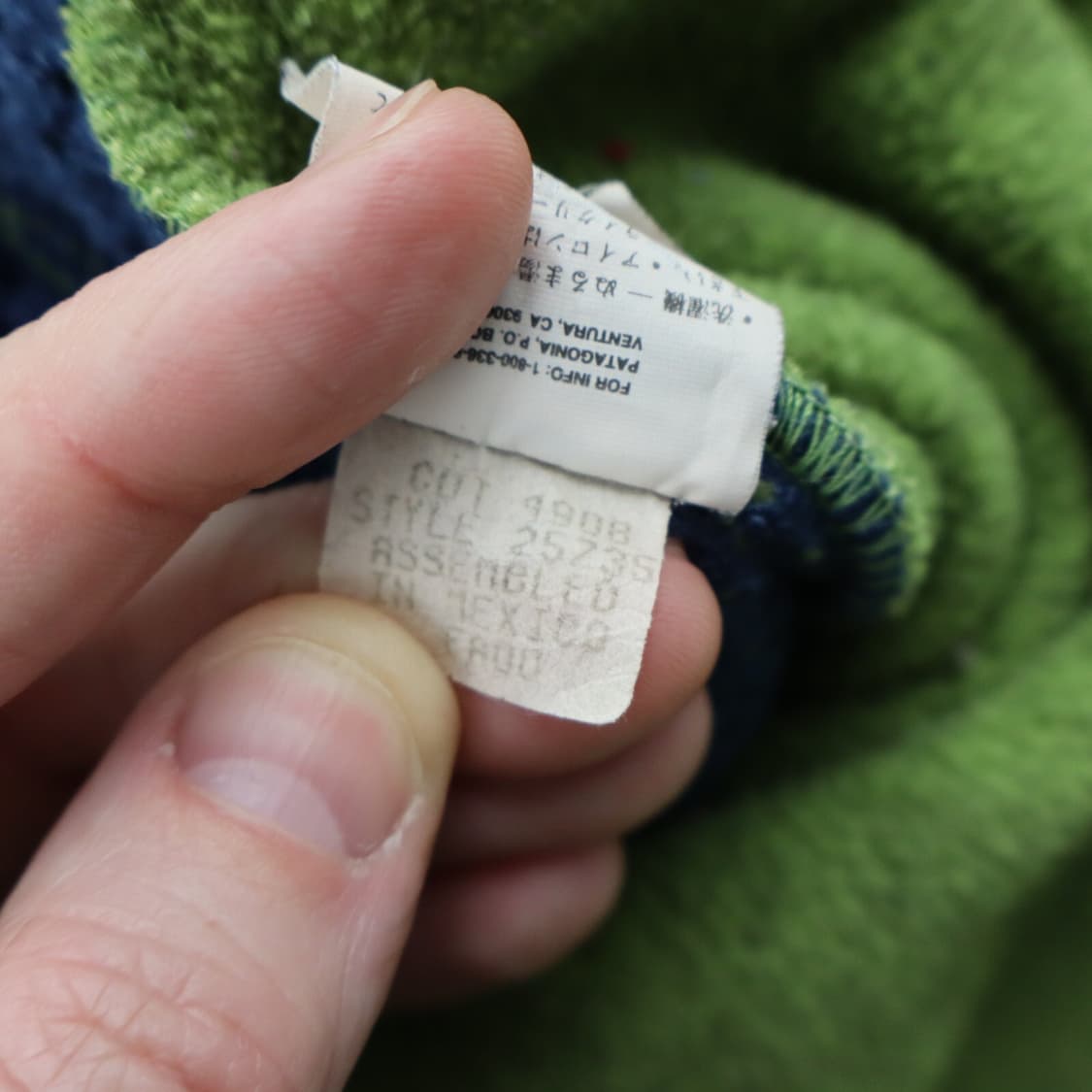 00s 파타고니아 신칠라 스냅-T 그린/네이비 멕시코 상품이미지9