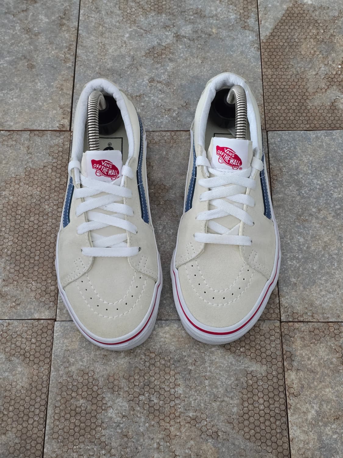 (220)반스 스케이트 로우 화이트 네이비 상품이미지2