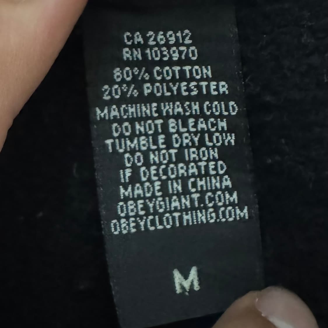 오베이 오리지널 빅로고 후드티 상품이미지5