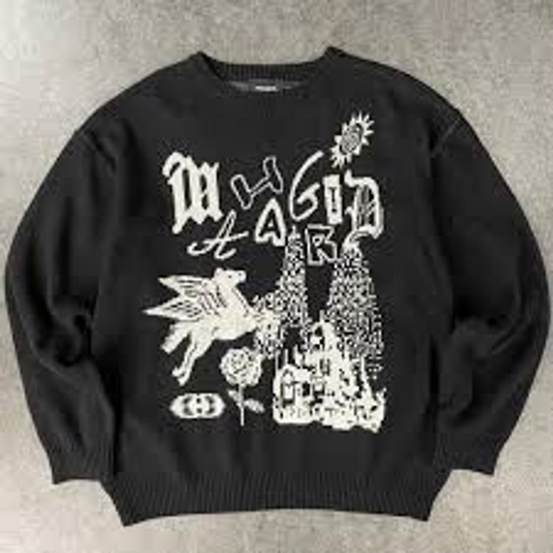 ​[MAHAGRID] Gothic Castle Jacquard Knit  상품이미지2