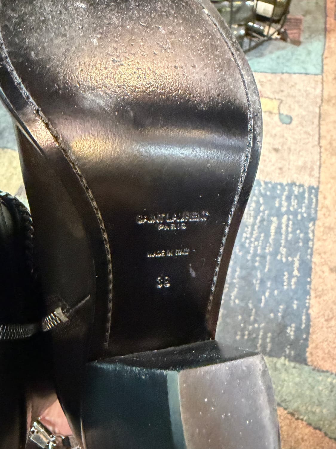 생로랑 체인 하네스 힐 부츠 size 39 (250-255) 상품이미지7