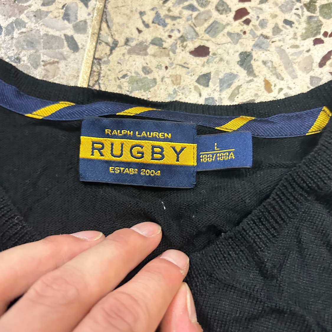 폴로 랄프로렌 럭비(Rugby) 가죽패치 울 니트 상품이미지5