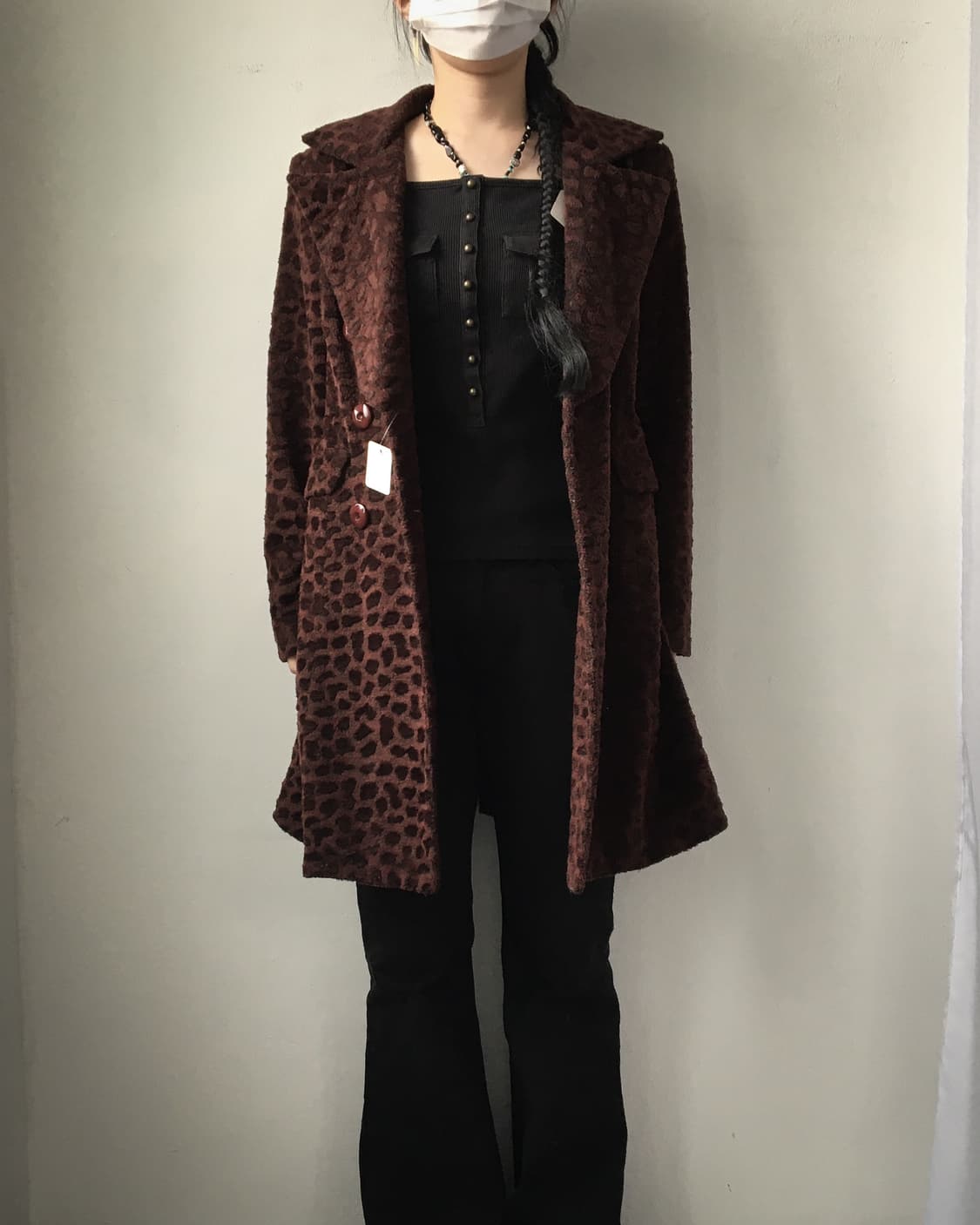 Pattern point coat 상품이미지6