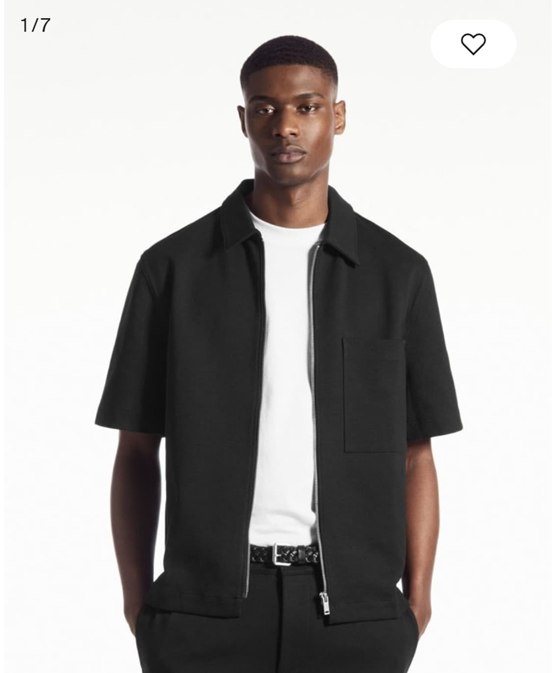 코스 코튼 저지 반팔 셔츠 (L) 상품이미지5