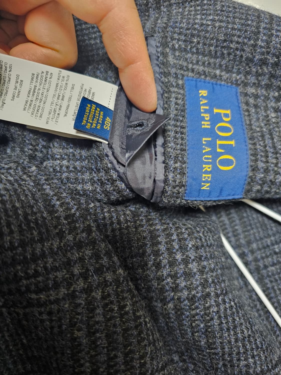 폴로글렌체크울블레이저 상품이미지4