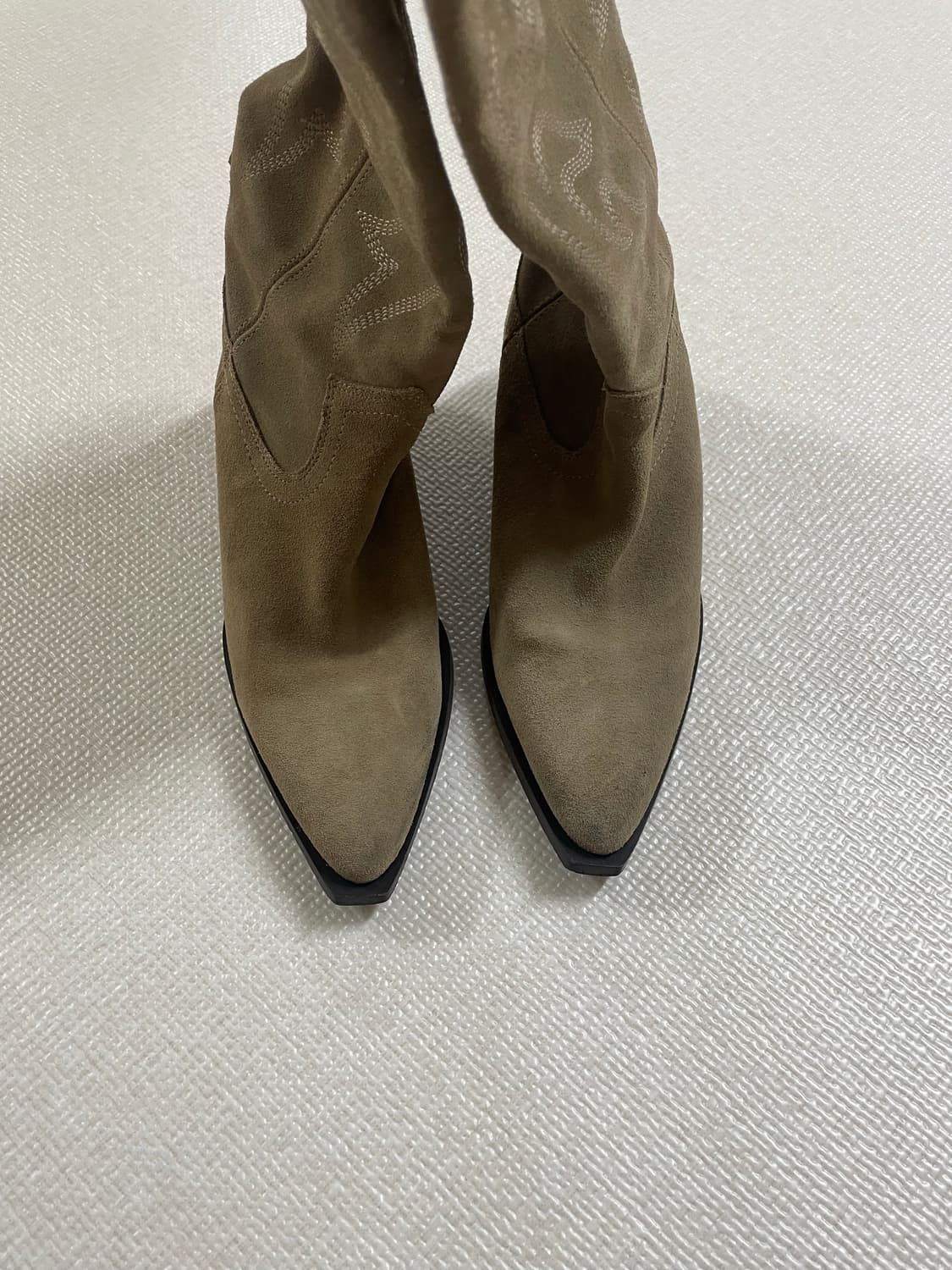 자라 스플릿 스웨이드 웨스턴 카우보이 부츠 상품이미지6