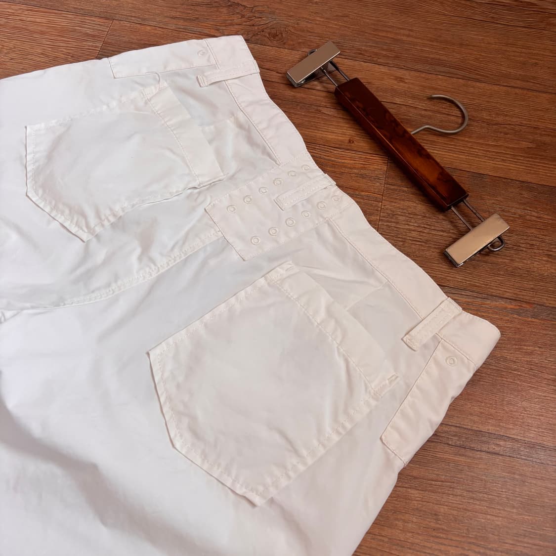 폴로 랄프로렌 34 36 화이트 팬츠 면바지 와이드 루즈핏  상품이미지9