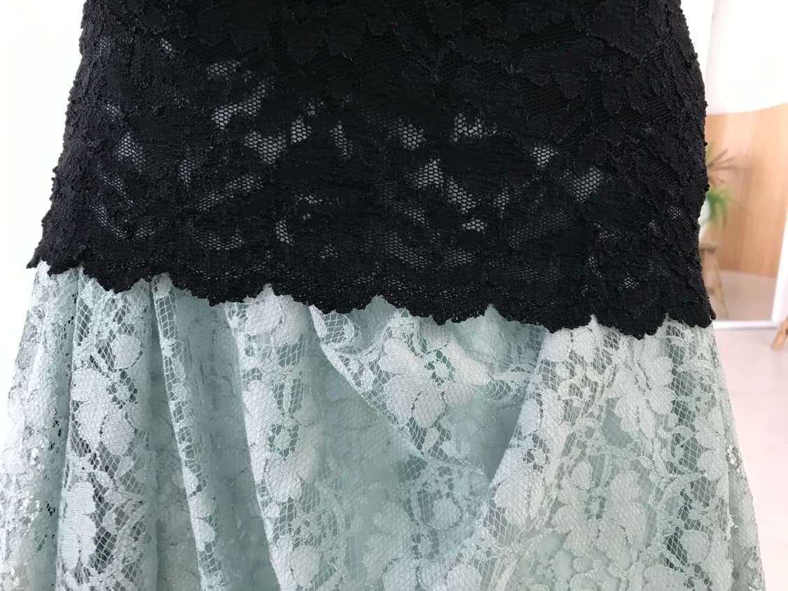 vintage black lace top 상품이미지6