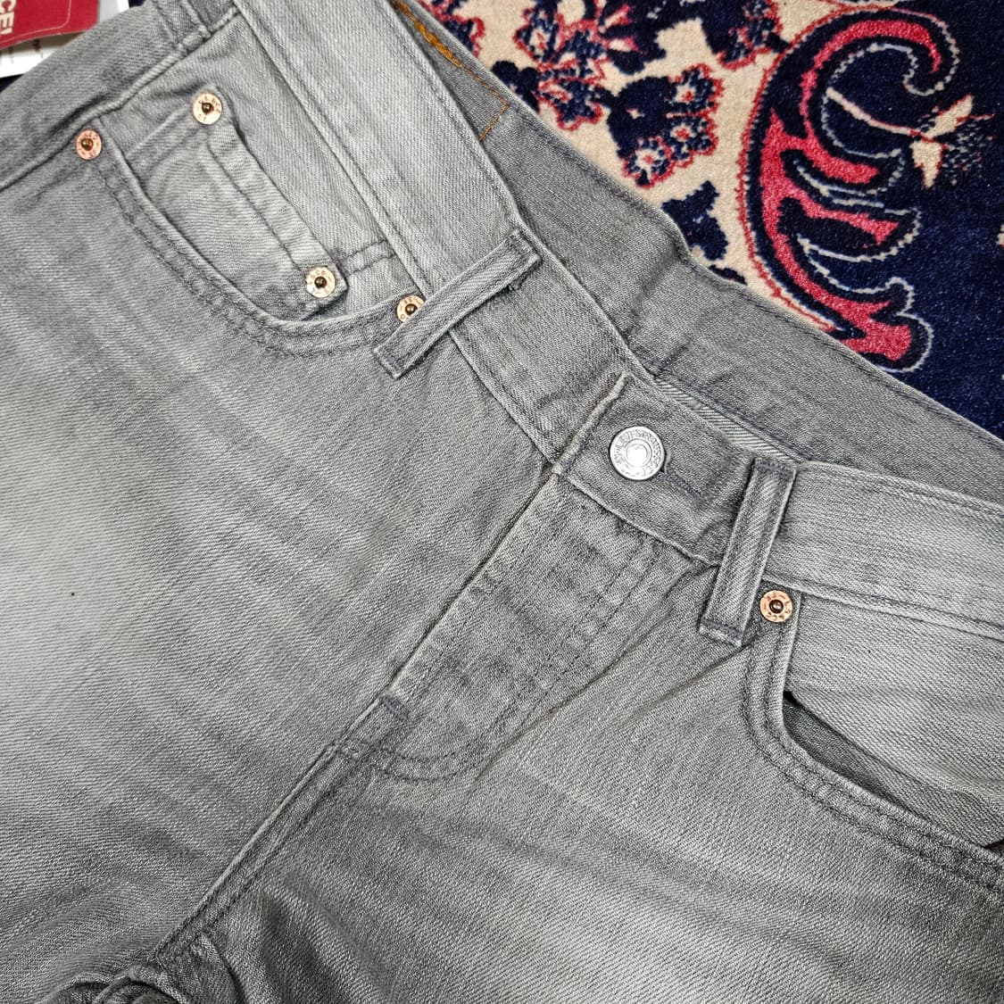 (새상품)리바이스(Levis) No.501 그레이 데님 팬츠 27size 상품이미지5